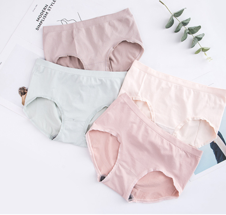 4 Pcsbox 10 Graphene Antibacterial Underwear Women Seamless Cotton File Triangle Panties
