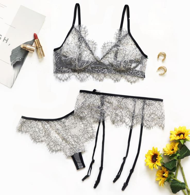 Sexy Lace Bralette Panties Set